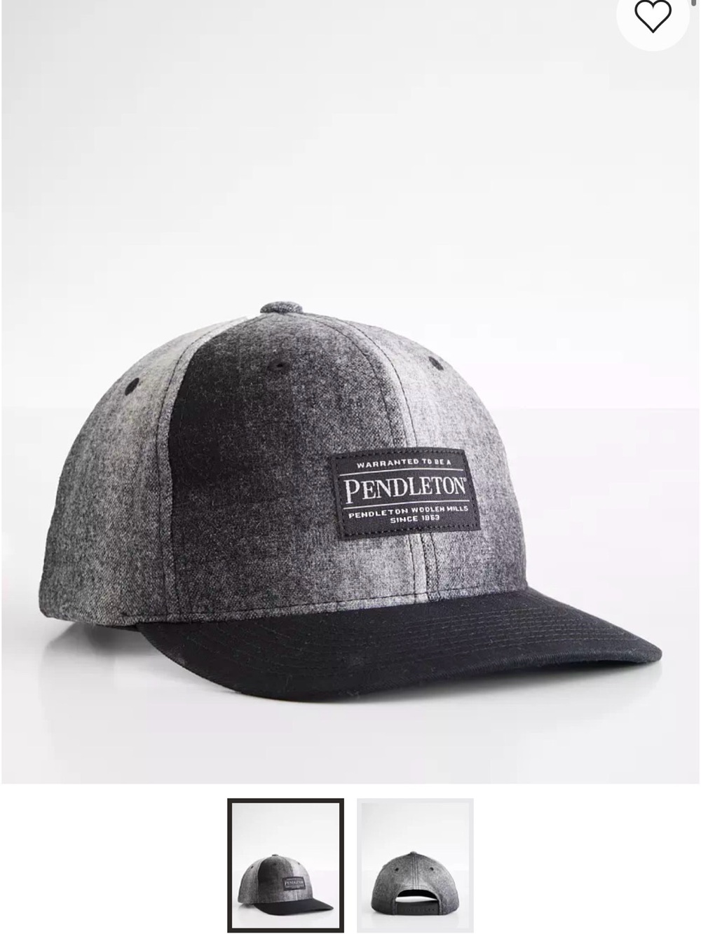 Pendleton Men's Two-Tone Gray & Black Cap